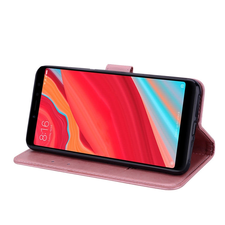 Rose Embossed Horizontal Flip Environmental PU Leather Case for Xiaomi Redmi S2, with Holder & Card Slots & Wallet