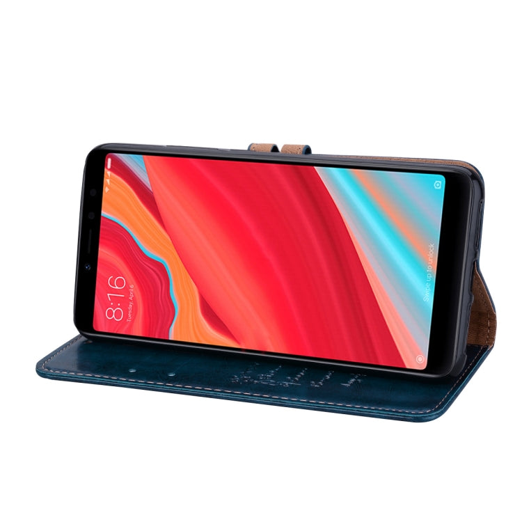Business Style Oil Wax Texture Horizontal Flip Leather Case for Xiaomi Redmi S2, with Holder & Card Slots & Wallet