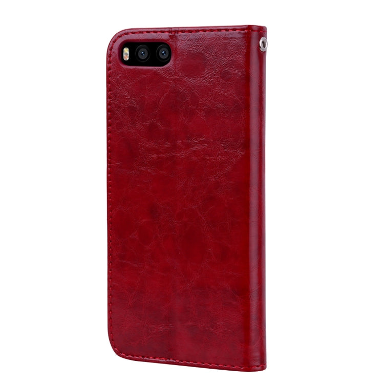 Business Style Oil Wax Texture Horizontal Flip Leather Case for Xiaomi Mi 6, with Holder & Card Slots & Wallet