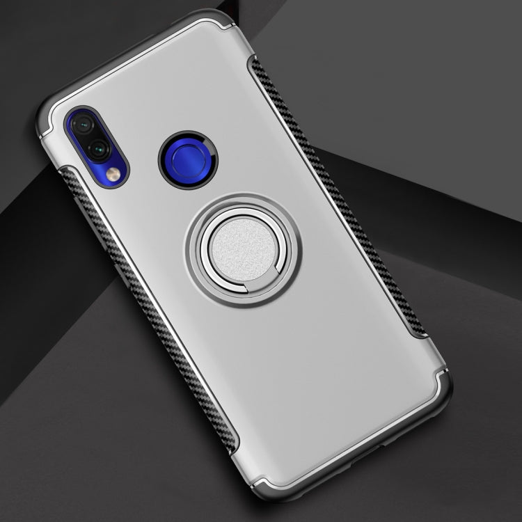 Magnetic Armor Protective Case for Xiaomi Redmi 7, with 360 Degree Rotation Ring Holder