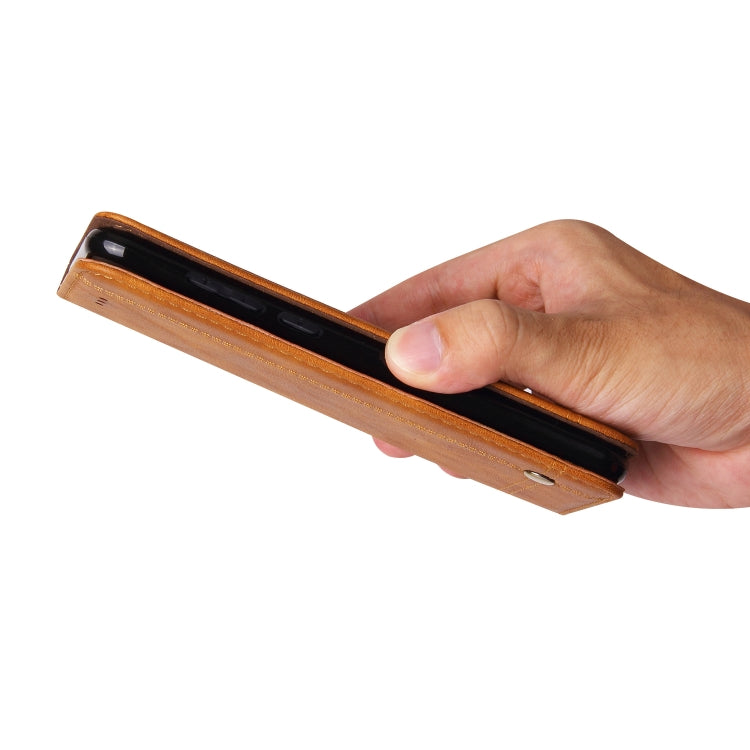 Casual Style Retro Crazy Horse Texture Horizontal Flip Leather Case for Xiaomi Pocophone F1, with Card Slots & Holder & Wallet