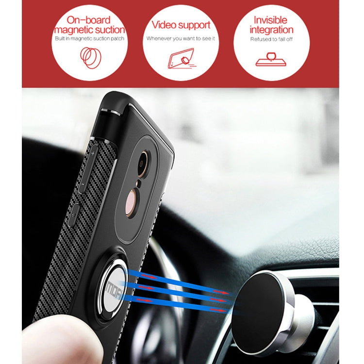 MOFI for  Mysterious Series Xiaomi Redmi Note 4X Shockproof Protective Back Cover Case with Magnetic Rotatable Ring Holder