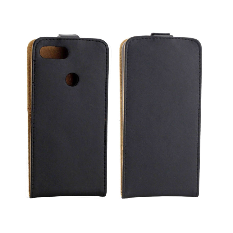 Business Style Vertical Flip TPU Leather Case for Xiaomi Mi 8 Lite, with Card Slot (Black)