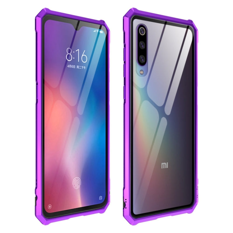 Snap-on Aluminum Frame and Tempered Glass Back Plate Case for Xiaomi 9