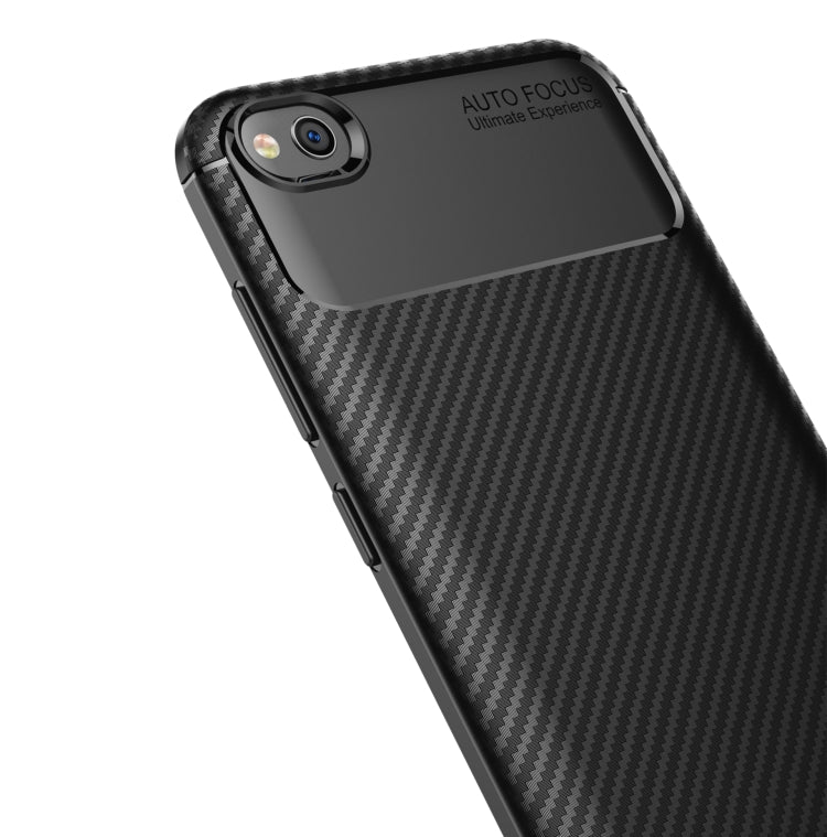 Beetle Series Carbon Fiber Texture Shockproof TPU Case for XiaoMi RedMi Go(Blue)