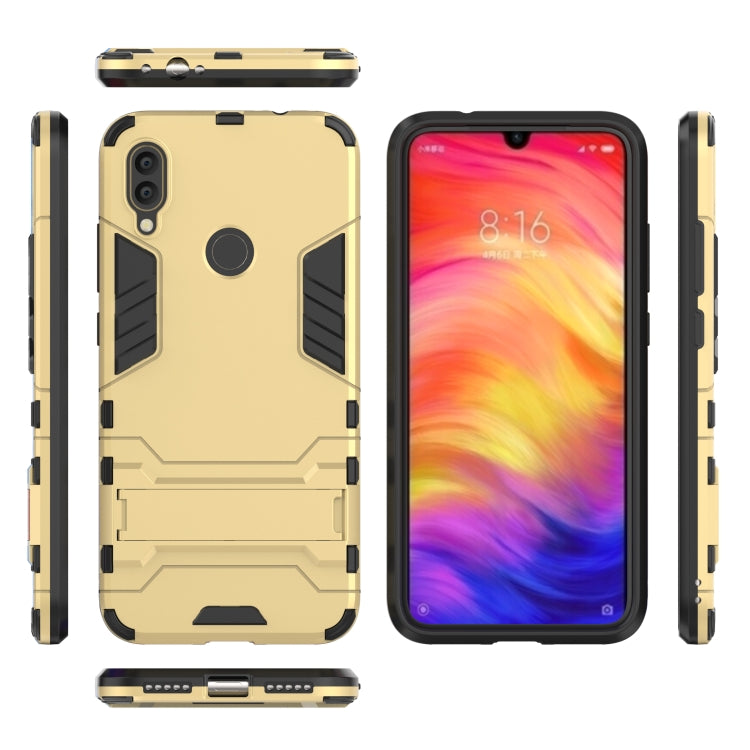 Shockproof PC + TPU Case for XiaoMi RedMi Note 7, with Holder