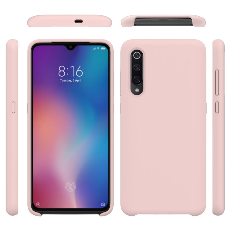 Solid Color Liquid Silicone Dropproof Protective Case for Xiaomi Mi 9