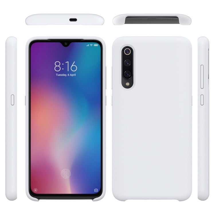 Solid Color Liquid Silicone Dropproof Protective Case for Xiaomi Mi 9