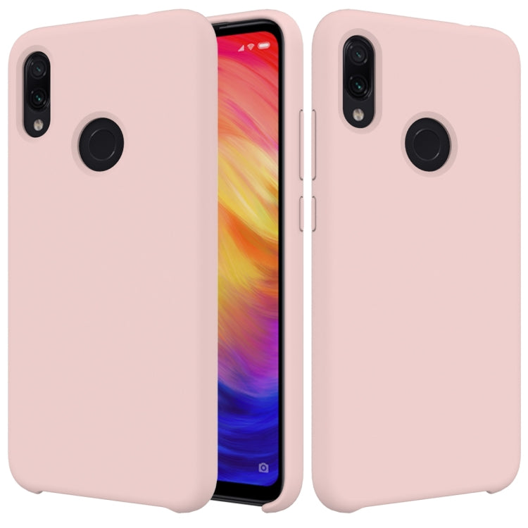 Solid Color Liquid Silicone Dropproof Protective Case for Xiaomi Redmi Note 7