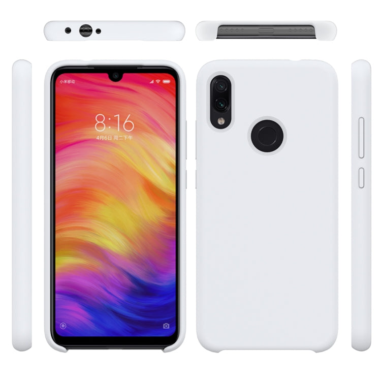 Solid Color Liquid Silicone Dropproof Protective Case for Xiaomi Redmi Note 7