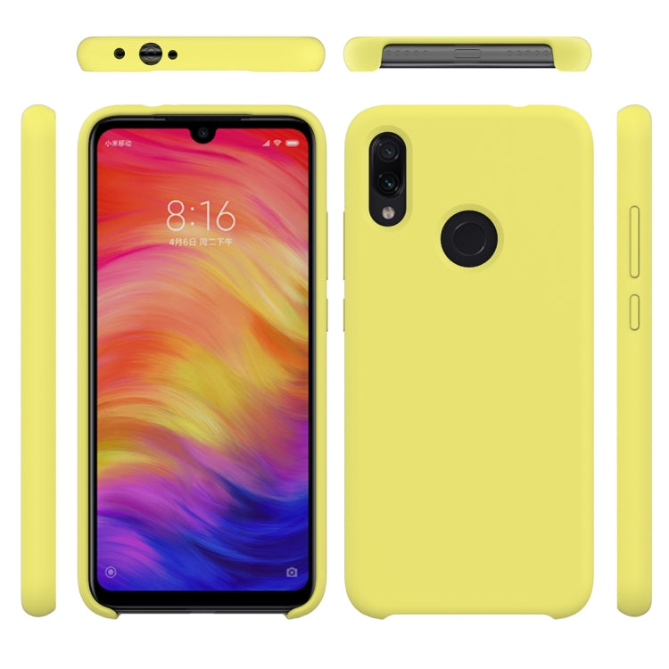Solid Color Liquid Silicone Dropproof Protective Case for Xiaomi Redmi Note 7