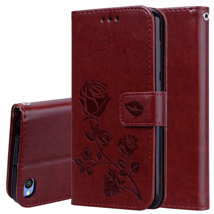 Rose Embossed Horizontal Flip PU Leather Case for Xiaomi Redmi Go, with Holder & Card Slots & Wallet