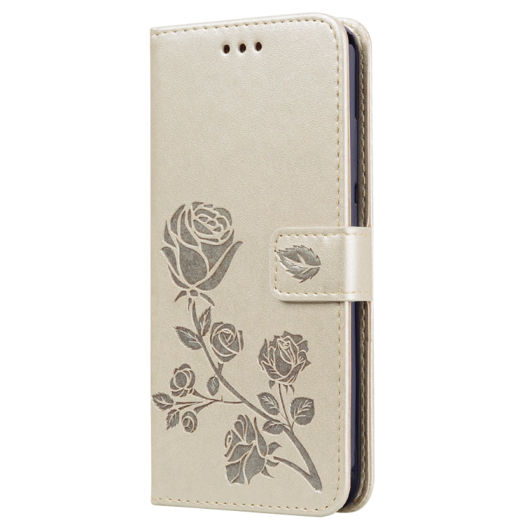 Rose Embossed Horizontal Flip PU Leather Case for Xiaomi Redmi Note 7, with Holder & Card Slots & Wallet