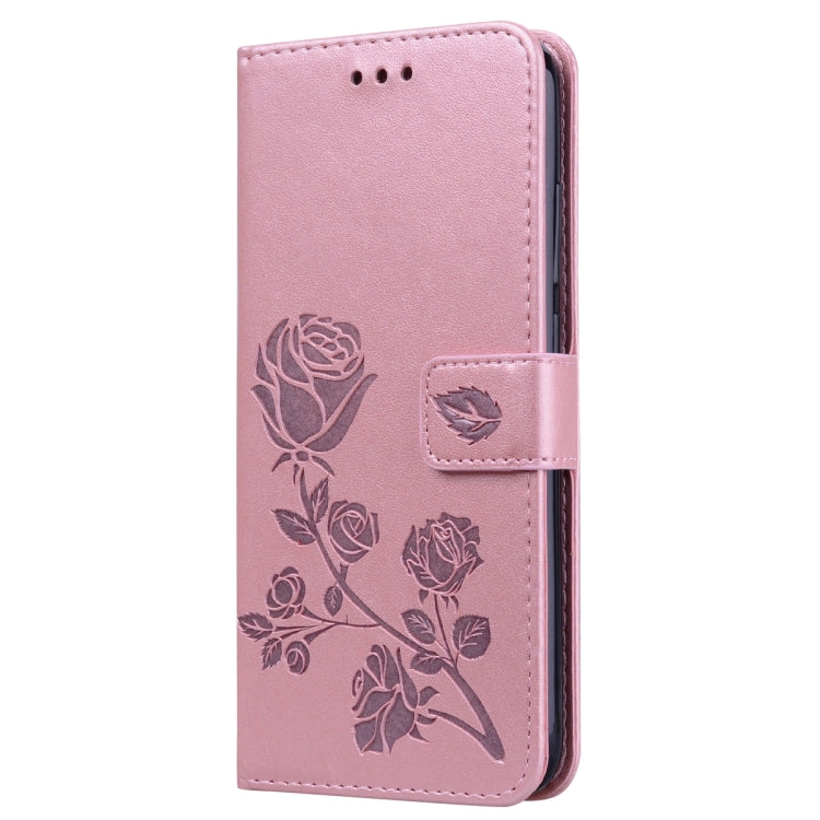 Rose Embossed Horizontal Flip PU Leather Case for Xiaomi Redmi Note 7, with Holder & Card Slots & Wallet