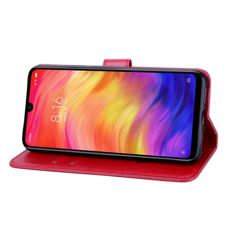 Rose Embossed Horizontal Flip PU Leather Case for Xiaomi Redmi Note 7, with Holder & Card Slots & Wallet