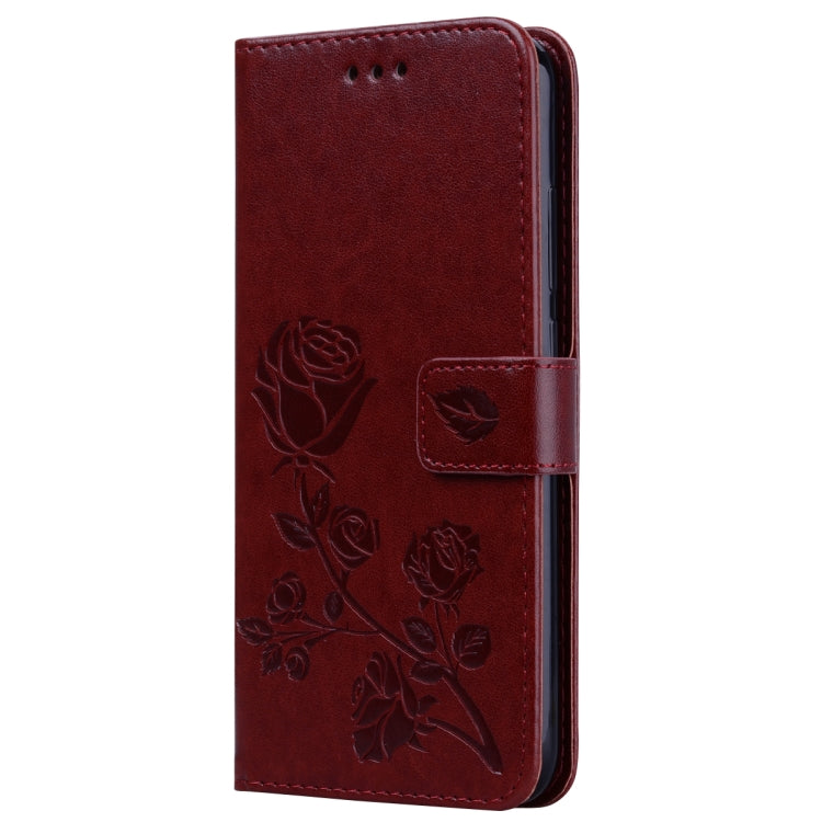 Rose Embossed Horizontal Flip PU Leather Case for Xiaomi Redmi Note 7, with Holder & Card Slots & Wallet