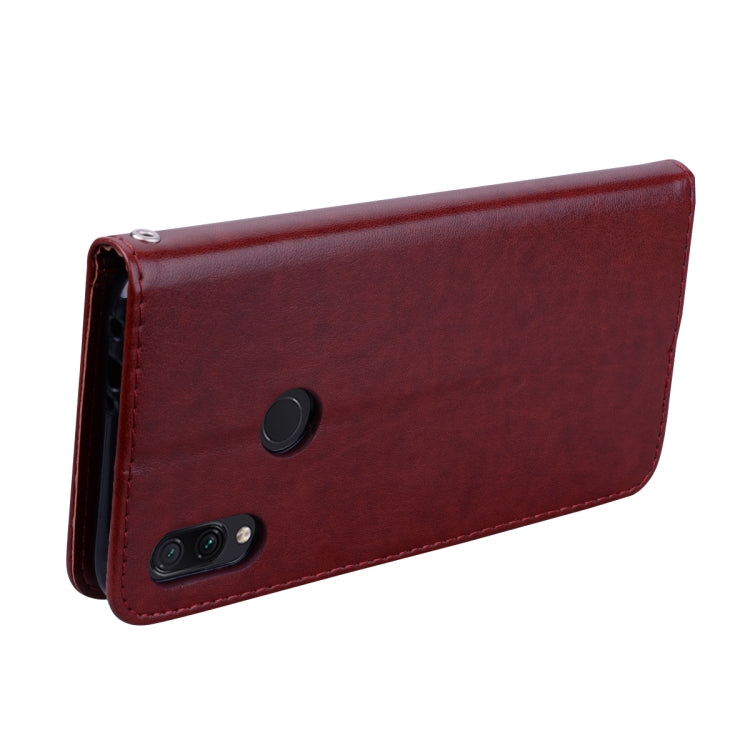 Rose Embossed Horizontal Flip PU Leather Case for Xiaomi Redmi Note 7, with Holder & Card Slots & Wallet