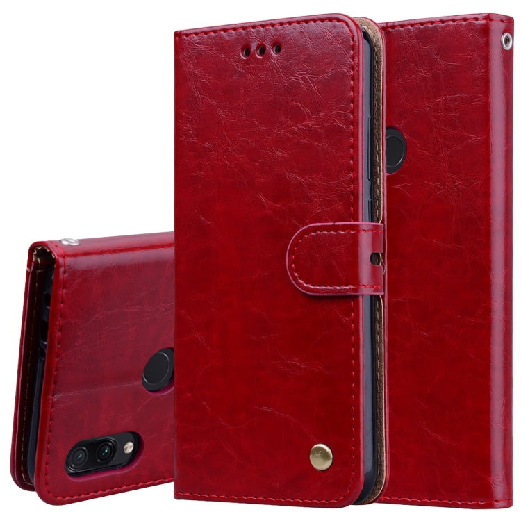 Business Style Oil Wax Texture Horizontal Flip Leather Case for Xiao