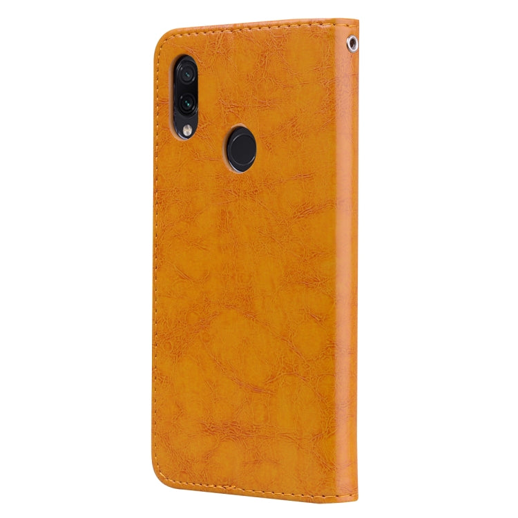 Business Style Oil Wax Texture Horizontal Flip Leather Case for Xiao