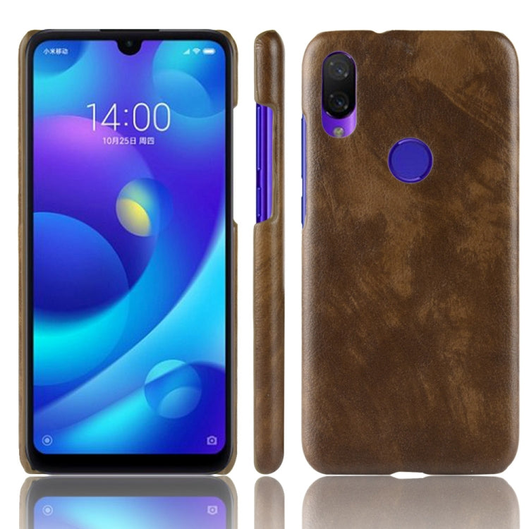 Shockproof Litchi Texture PC + PU Case for Xiaomi Redmi Note 7