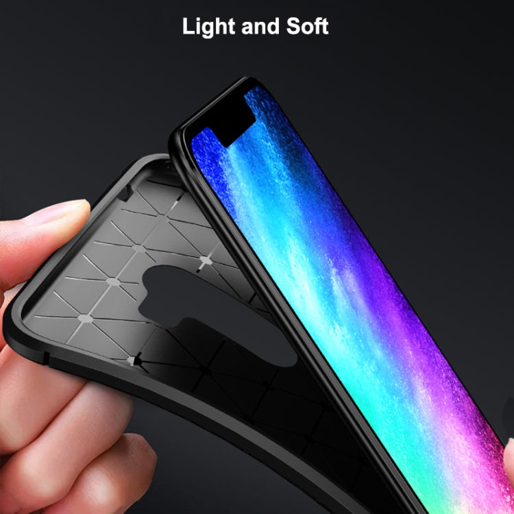 Beetle Shape Carbon Fiber Texture Shockproof TPU Case for Xiaomi Pocophone F1