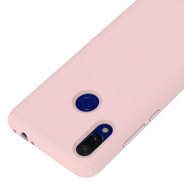 Solid Color Liquid Silicone Shockproof Full Coverage Case for Xiaomi Redmi 7