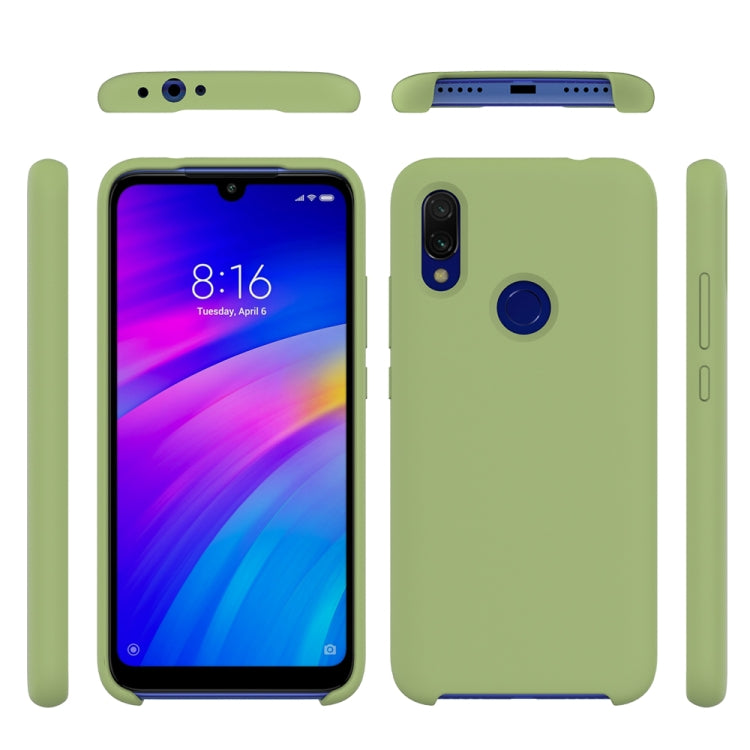 Solid Color Liquid Silicone Shockproof Full Coverage Case for Xiaomi Redmi 7