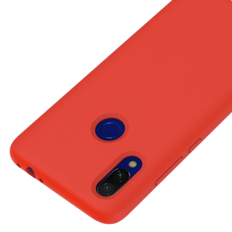 Solid Color Liquid Silicone Shockproof Full Coverage Case for Xiaomi Redmi 7