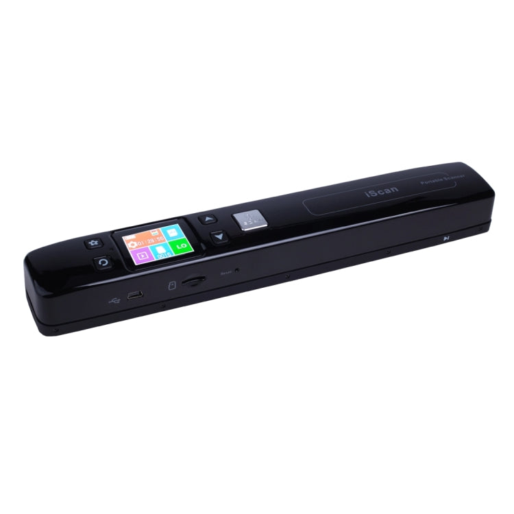 iScan02 Double Roller Mobile Document Portable Handheld Scanner with LED Display,  Support 1050DPI  / 600DPI  / 300DPI  / PDF / JPG / TF