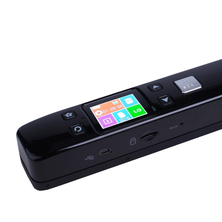 iScan02 Double Roller Mobile Document Portable Handheld Scanner with LED Display,  Support 1050DPI  / 600DPI  / 300DPI  / PDF / JPG / TF