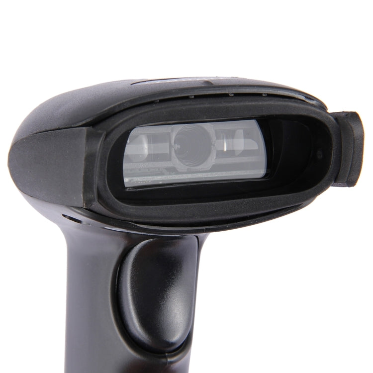 USB 1D CCD Wired Handheld Red Light Barcode Scanner Barcode Reader, Cable Length: about 1.5m (Black)