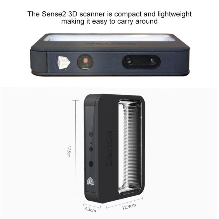 3D Systems Sense 2 Handheld 3D Scanner High Precision USB Connection for Design Research Crafts Processing Scan Items and Human