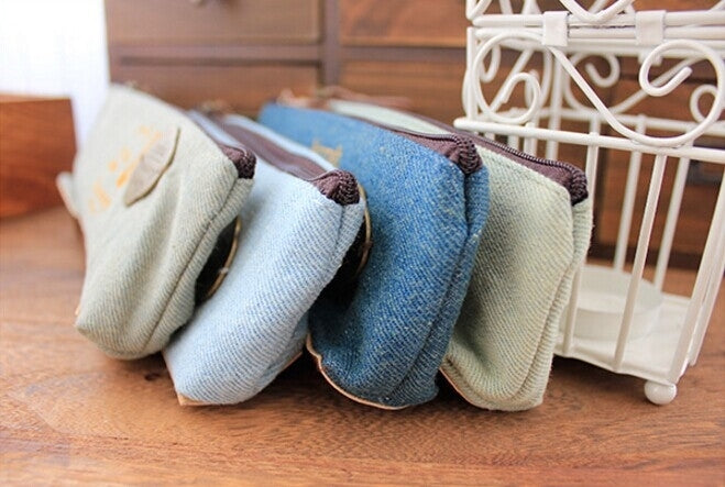 4 Pack Retro Canvas Pencil Random Color Delivery (Size: 19*8*17cm)