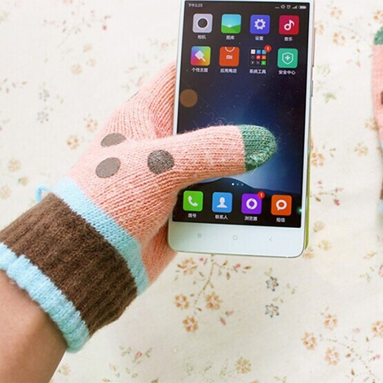 2 Pack Dot Touch Wool Gloves