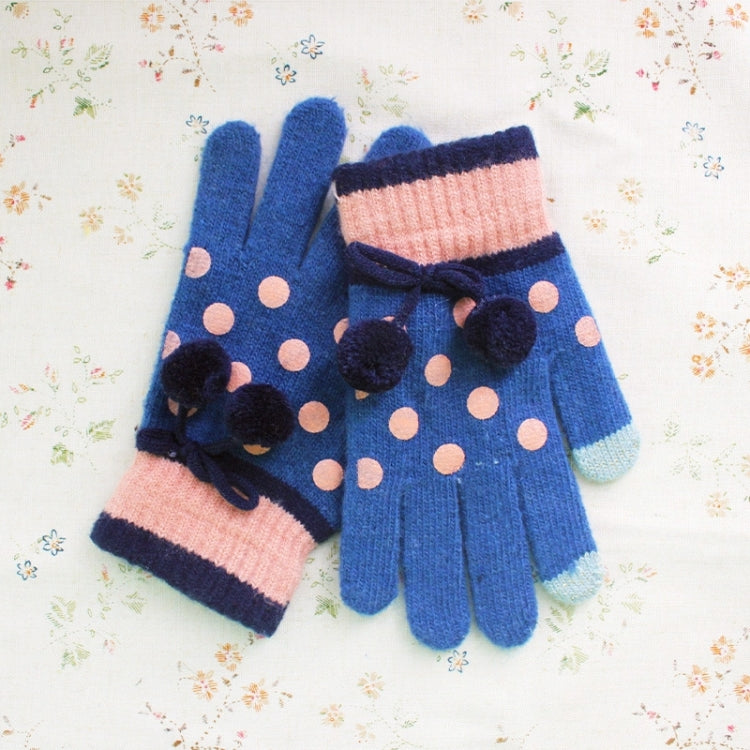 2 Pack Dot Touch Wool Gloves