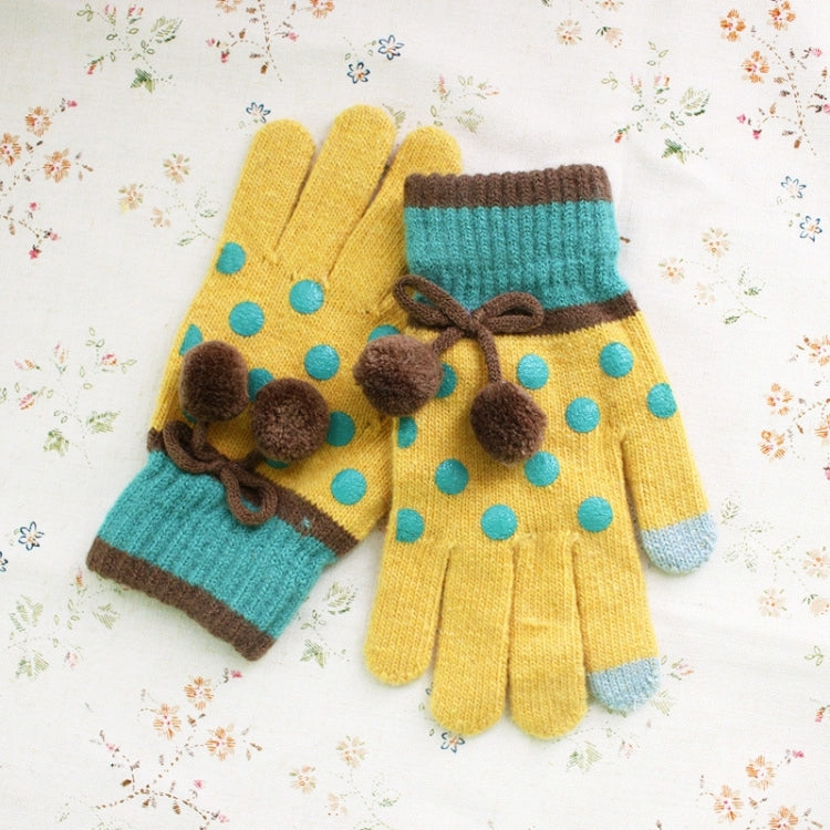 2 Pack Dot Touch Wool Gloves