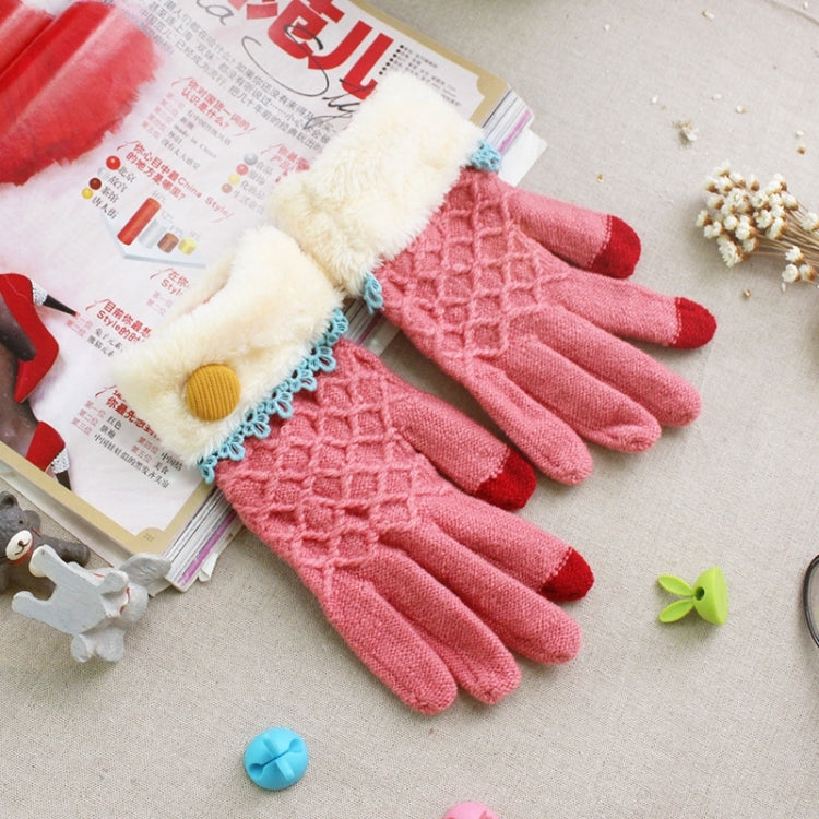 2 Pack Full Touch Screen Finger Wool Gloves