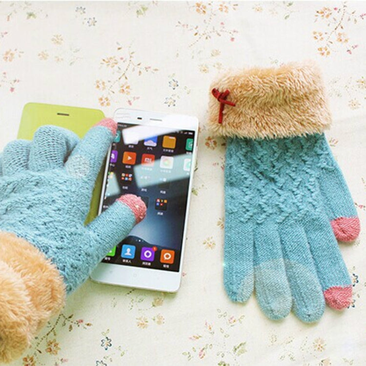 2 Pack Full Touch Screen Finger Wool Gloves