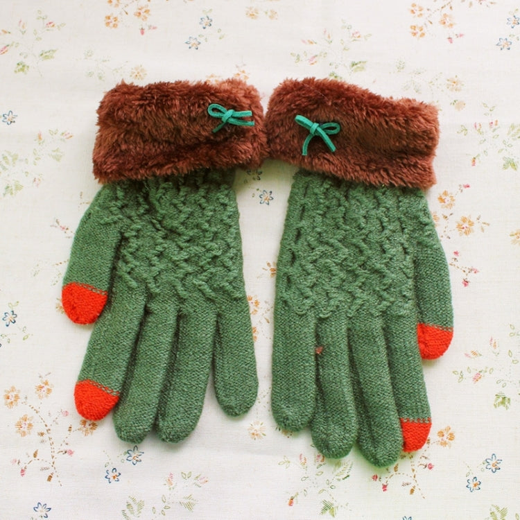 2 Pack Full Touch Screen Finger Wool Gloves
