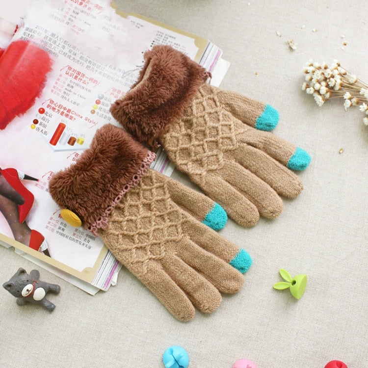 2 Pack Full Touch Screen Finger Wool Gloves