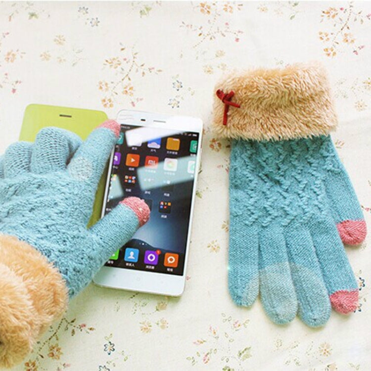 2 Pack Full Touch Screen Finger Wool Gloves