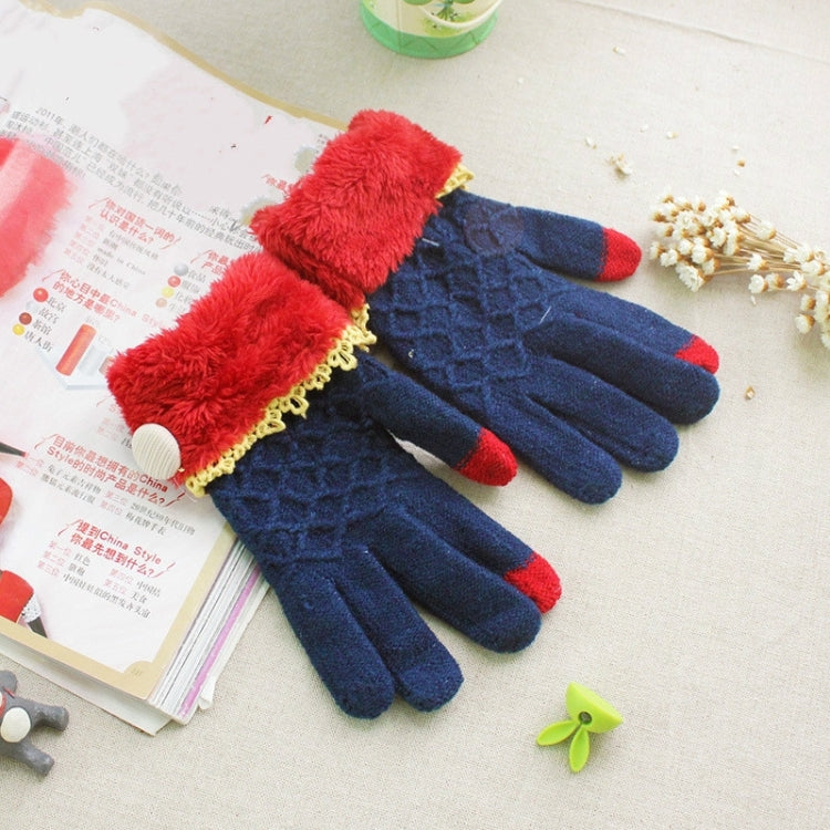 2 Pack Full Touch Screen Finger Wool Gloves