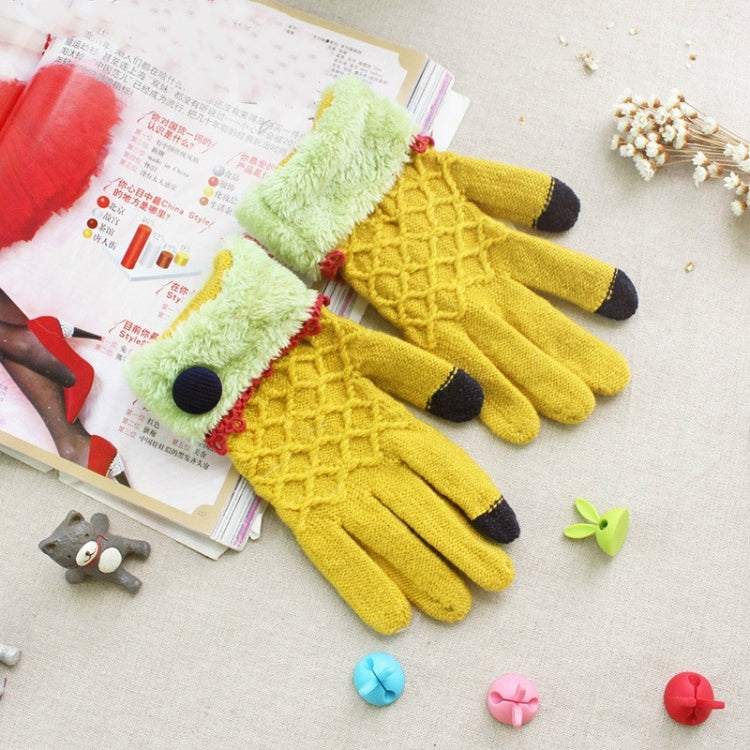 2 Pack Full Touch Screen Finger Wool Gloves