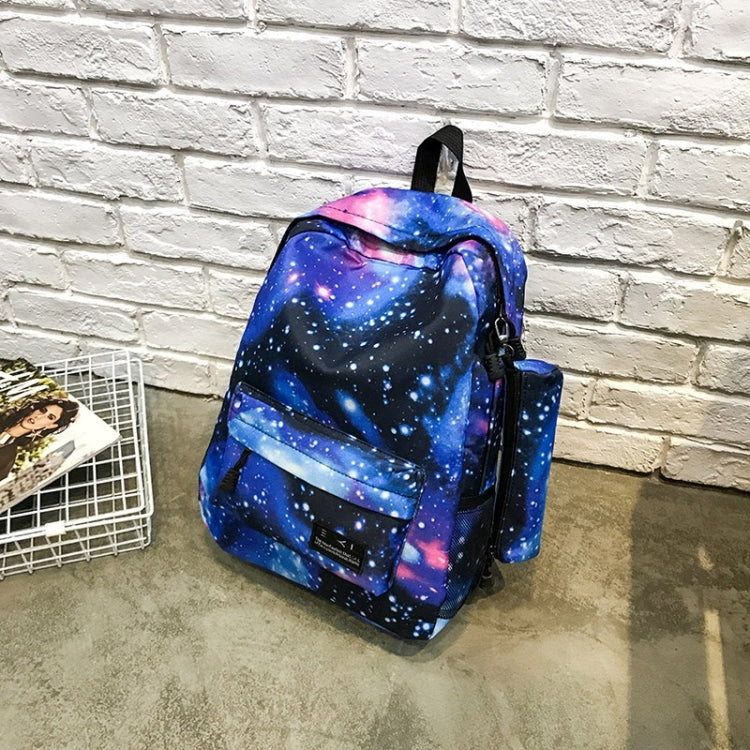 Star Sky Magic Student Bag Girls Backpack (Blue)