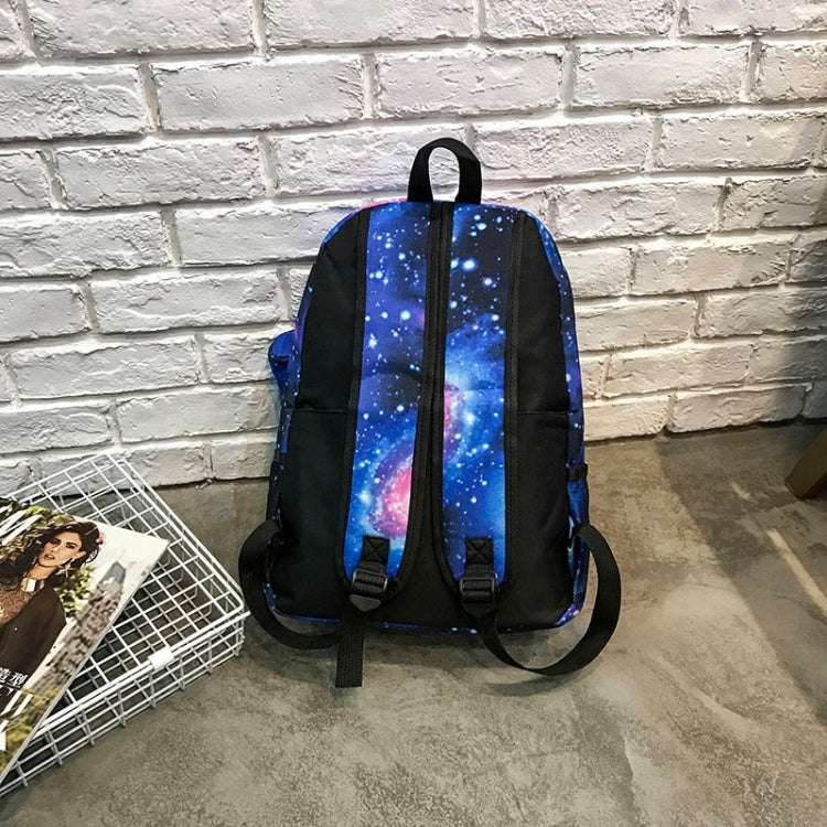 Star Sky Magic Student Bag Girls Backpack (Blue)