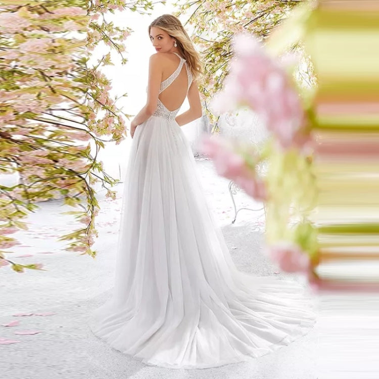 Women Sleeveless Halter Long Skirt Dress