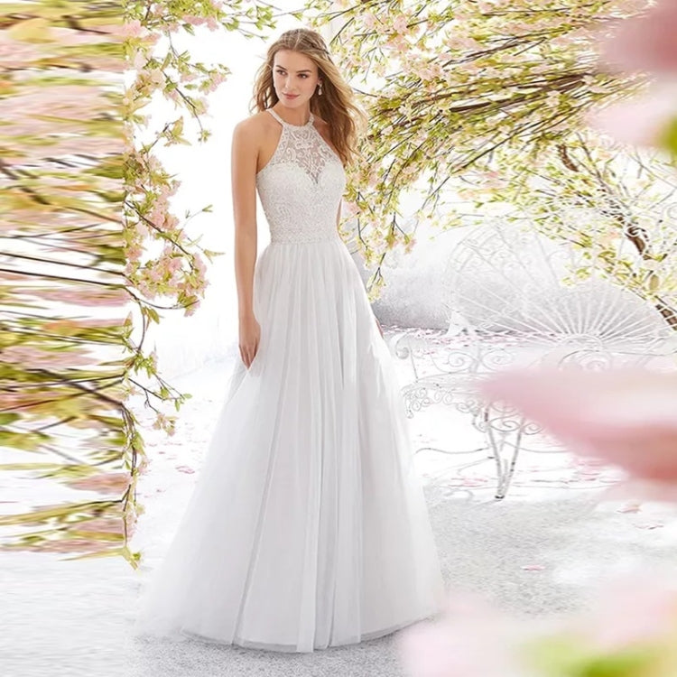 Women Sleeveless Halter Long Skirt Dress