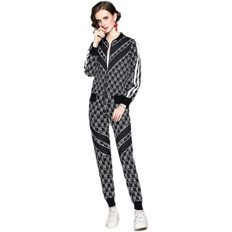 Ladies Slim Breathable Printing Suit