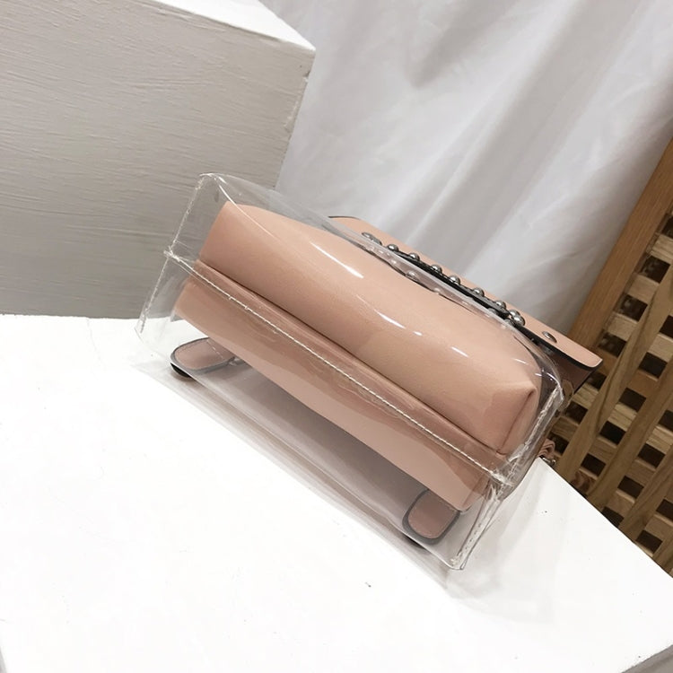 Heart-shaped 2 in 1 Detachable Backpack Girl Bag Translucent Handbag