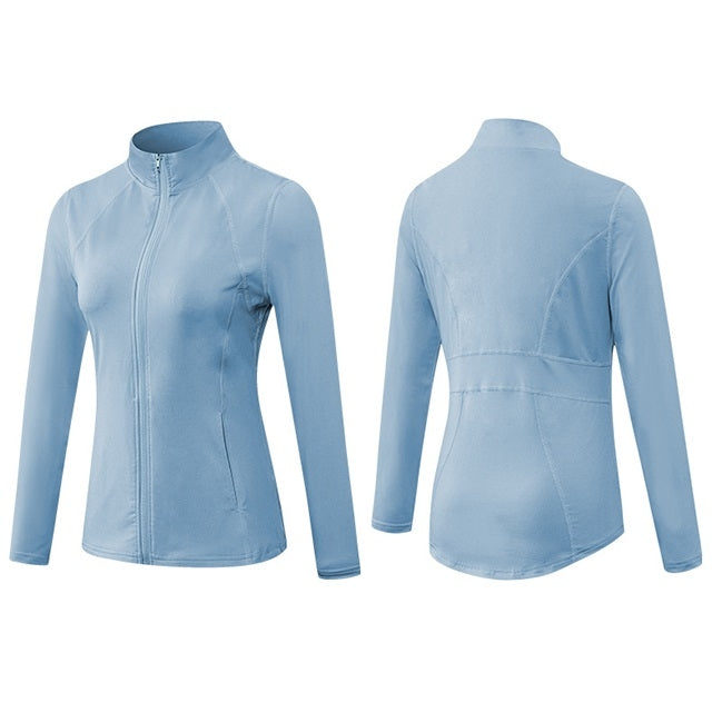 Autumn And Winter Zipper Long-sleeved Sports Jacket for Ladies